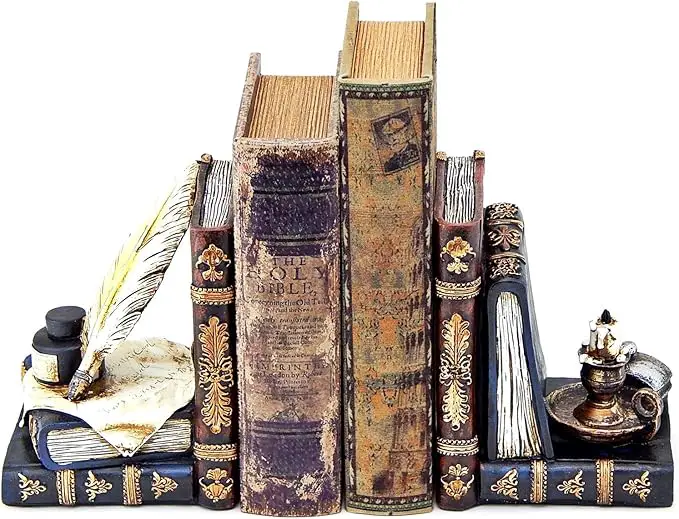 Antique books bookends