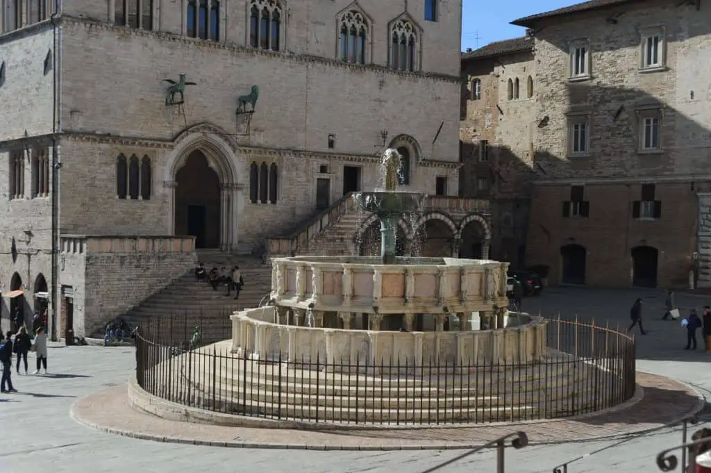 fountain in Perugia Umbria Italy